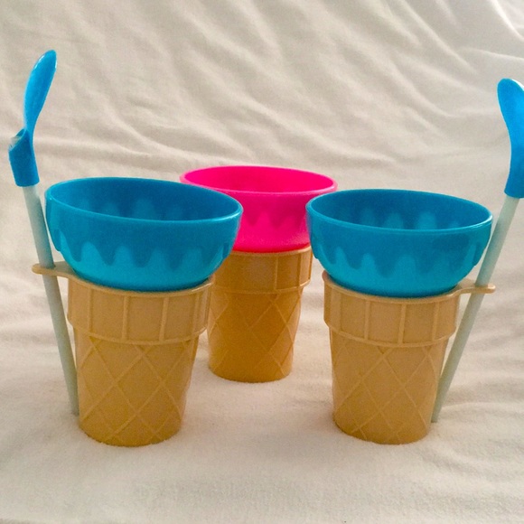 Set of 3 ice cream cups. - Picture 10 of 10